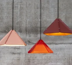 Suspension, Soyuz, rouge terracotta, Ø35cm, H19cm - Dark