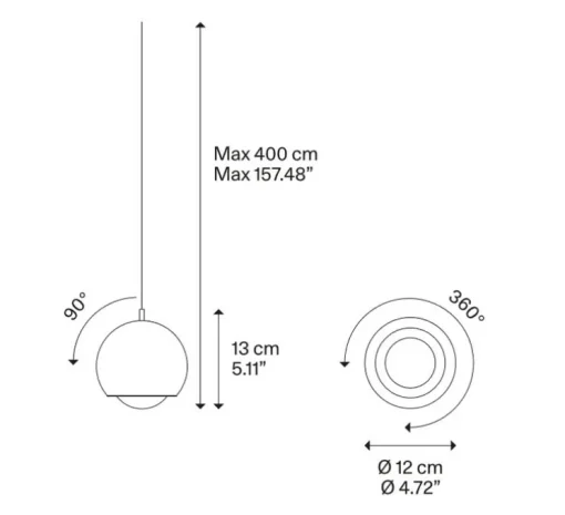 Suspension, Spider avec rosace, blanc mat, LED, 2700K, 1280 lm, Ø12cm, H13cm - Lodes