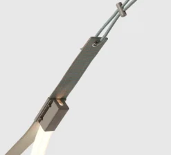 Suspension, Spline, beige, bleu, IP65, LED, dim, 2700K, 4000 lm, L450cm, H20cm - Petite Friture