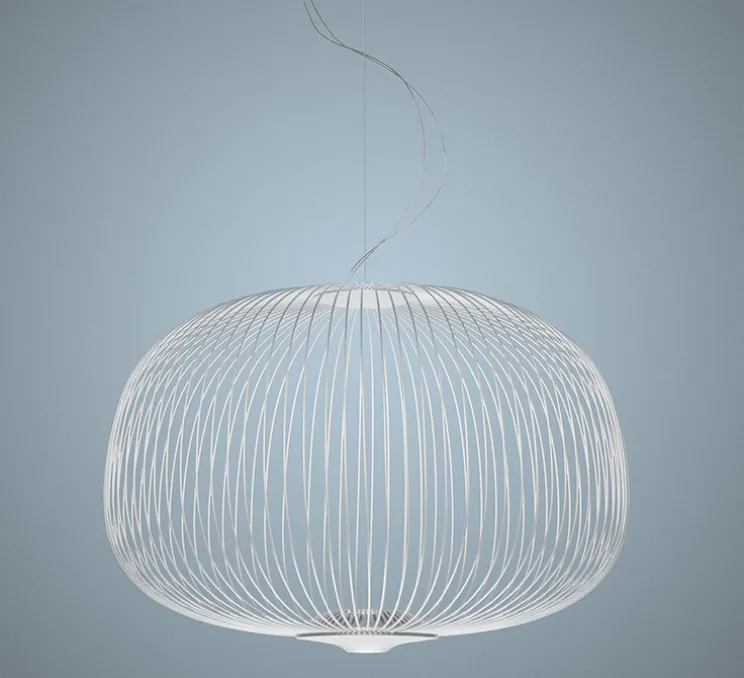 Suspension, Spokes 3, blanc, LED, 2700K, 4080lm, Ø62cm, H42cm - Foscarini