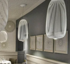 Suspension, Spokes 1, blanc, LED, 2700K, 4080lm, Ø32,5cm, H71cm - Foscarini