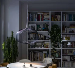 Suspension, Spokes 3 MyLight, noir, LED, dim, 2700K, 4080 lm, Ø61cm, H42cm-Foscarini