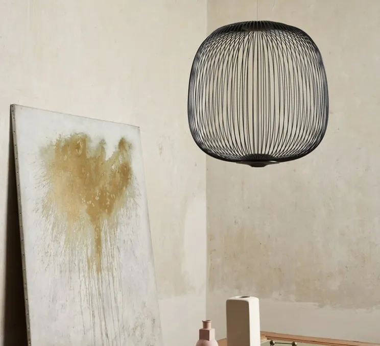 Suspension, Spokes 2, noir, LED, 2700K, 4080lm, Ø52cm, H52,5cm - Foscarini