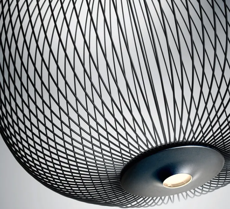 Suspension, Spokes 2 Piccola, non variable, noir, LED, 2700K, 4080lm, Ø34cm, H35cm - Foscarini