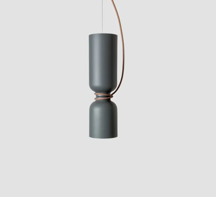 Suspension, Spotlight Volumes, C/D, gris avocat, Ø14cm, H50cm - A-N-D