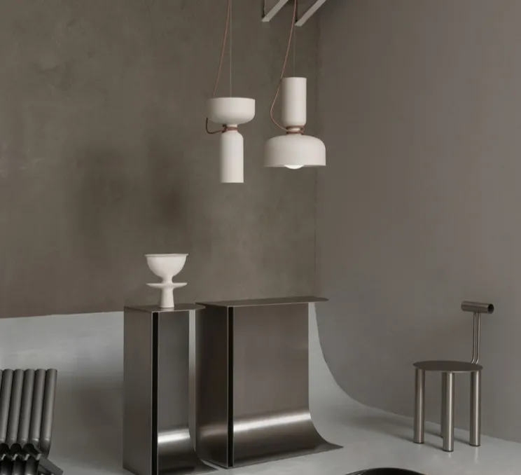 Suspension, Spotlight Volumes, D/E, blanc vanille, Ø61cm, H60cm - A-N-D