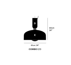 Suspension, Spotlight Volumes, D/E, blanc vanille, Ø61cm, H60cm - A-N-D