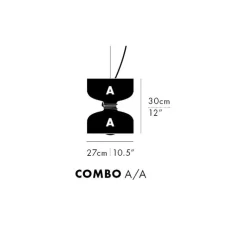 Suspension, Spotlight Volumes, A/A, gris avocat, Ø27cm, H30cm - A-N-D