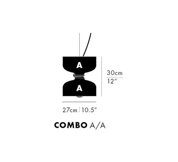 Suspension, Spotlight Volumes, A/A, marron sauge, Ø27cm, H30cm - A-N-D