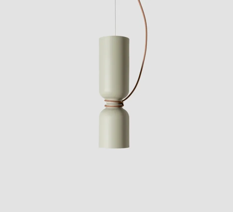 Suspension, Spotlight Volumes, C/D, marron sauge, Ø14cm, H50cm - A-N-D