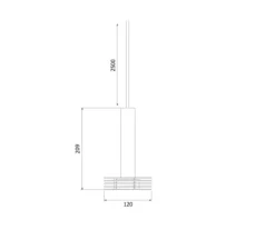 Suspension, Sprinkle D120, marron, Ø12cm, H20,9cm - Zero