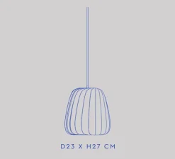 Suspension, ST906, bouleau, Ø23cm, H27cm - Tom Rossau