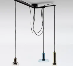Suspension, Stablight, 3 colors, Marron, ambre vert, bleu , L69cm, H122cm - Artemide