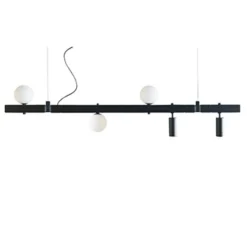 Suspension, Stant, noir, LED, dim, 3000K, 2726lm, L150cm - Karman