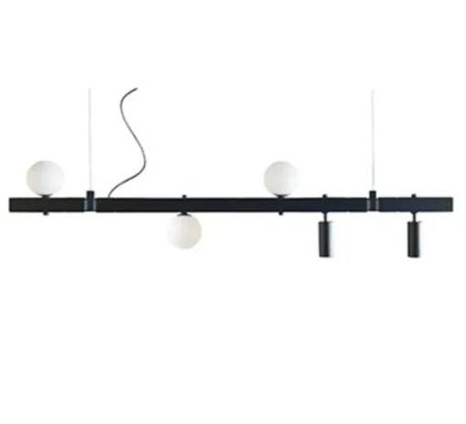 Suspension, Stant, noir, LED, dim, 3000K, 2726lm, L150cm - Karman
