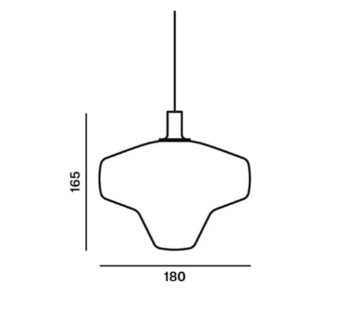 Suspension, Starcloud Vega, gris, LED, 2700K, 250 lm, Ø18cm, H16,5cm - Brokis