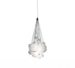 Suspension, Stochastic D87sp, 48 sphères, blanc opalin, LED, 2700k, 1541lm, Ø40cm, H60cm - Luceplan