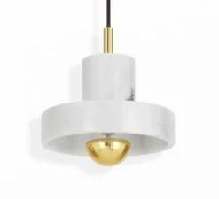 Suspension, Stone LED, blanc, or, LED, dim, 3000k, 360 lm, Ø18cm, H14cm - Tom Dixon