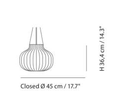 Suspension, Strand Closed, blanc, Ø45cm, H36,4cm - MUUTO