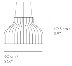 Suspension, Strand Open , blanc, Ø60cm, H40,3cm - MUUTO