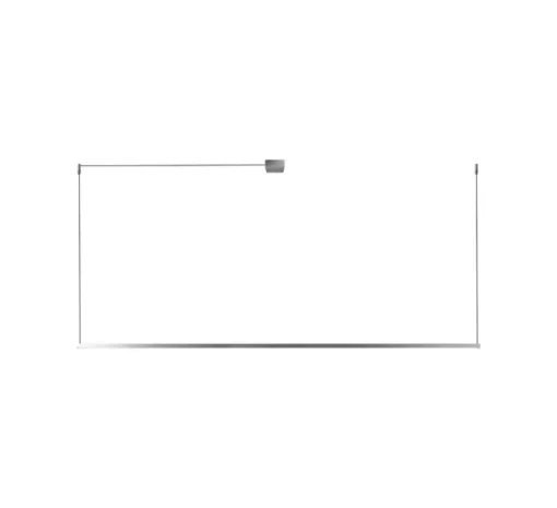 Suspension, Stripe S2000, titanium, LED, dim, 2700K, 2970 lm, L200cm, H20cm - Light Point