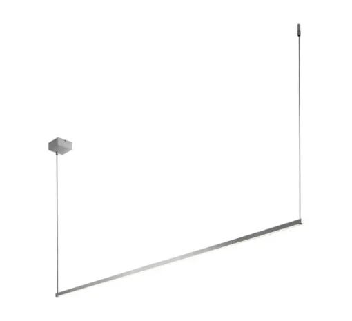 Suspension, Stripe S2000, titanium, LED, dim, 2700K, 2970 lm, L200cm, H20cm - Light Point