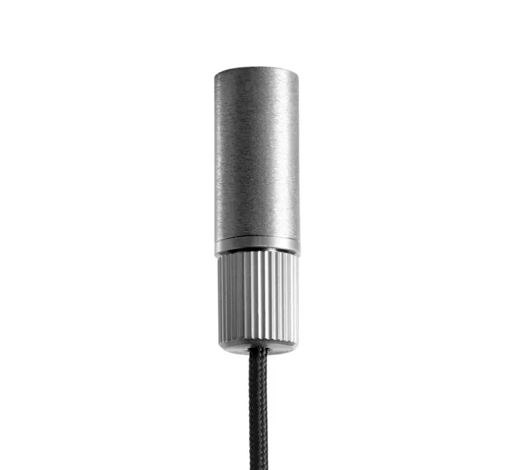Suspension, Stripe S2000, titanium, LED, dim, 2700K, 2970 lm, L200cm, H20cm - Light Point
