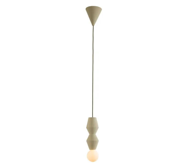 Suspension, Stucco No. 2, vert pistache, Ø10,5cm, H26,5cm - Schneid