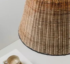 Suspension, Sumba, noir, rotin, Ø56cm, H36cm - Faro