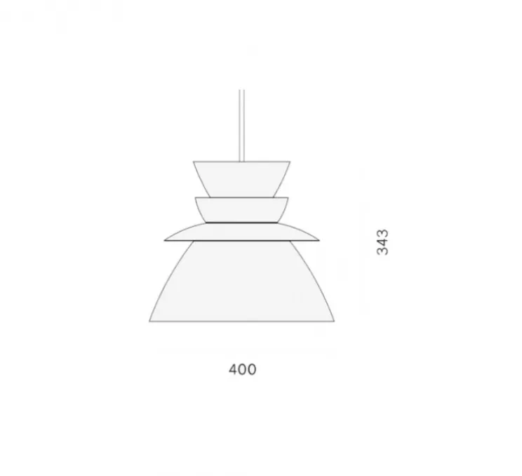 Suspension, Sundowner 400, blanc/blanc, Ø40cm, H34,3cm - Lyfa