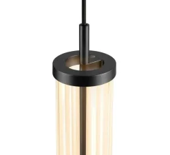 Suspension sur rail, Quimera, noir mat, LED, dim, 2700K, 330 lm, Ø7,6cm, H47cm - SLV