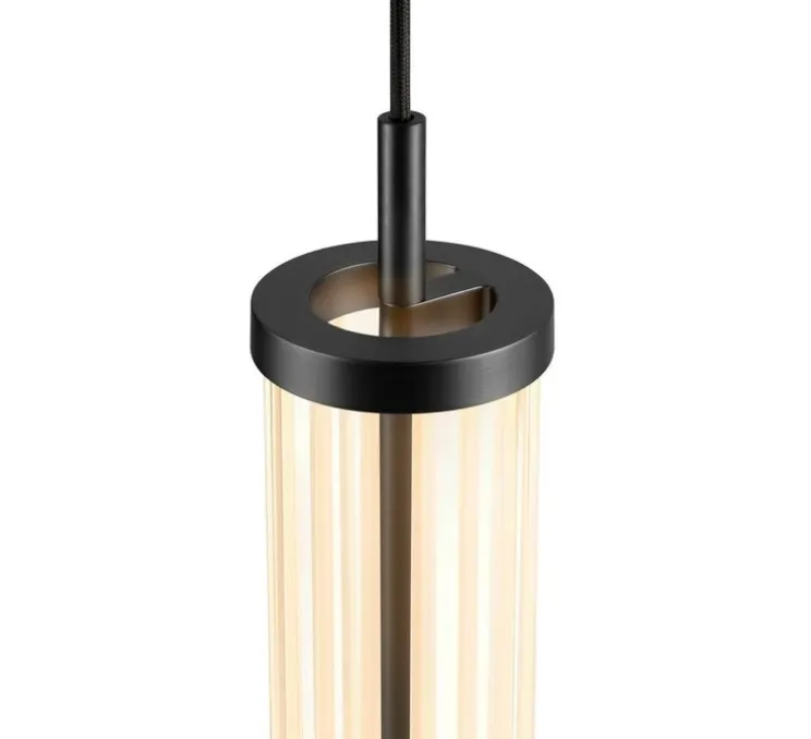 Suspension sur rail, Quimera, noir mat, LED, dim, 2700K, 330 lm, Ø7,6cm, H47cm - SLV