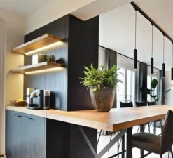 Suspension sur rail, Ray on track 3.0 PAR16, noir mat, Ø6,7cm, H30cm - Wever&Ducré