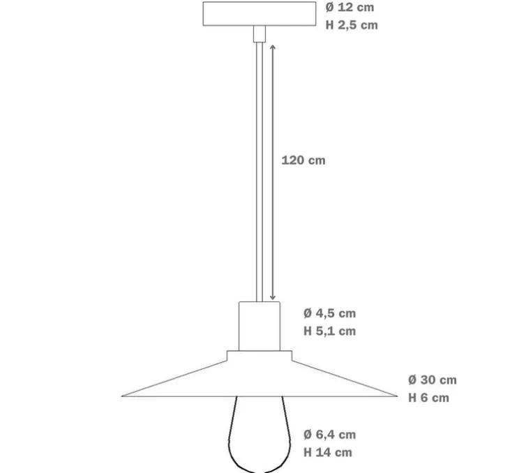 Suspension, Swing Pastel, vert prairie, Ø30cm, H11,1cm - Creative Cables