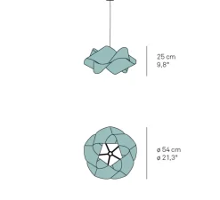 Suspension, Swirl, SP 21, orange, Ø54cm, H25cm - LZF