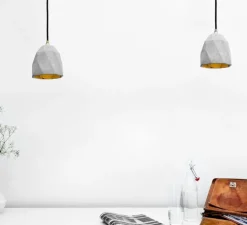 Suspension, [T1], gris, or, Ø15cm, H15cm - GANTLights