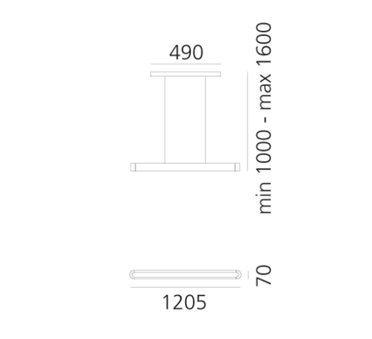 Suspension, Talo 120, non variable, blanc, LED, 3000K, 5772lm, L120,5cm, H7cm - Artemide