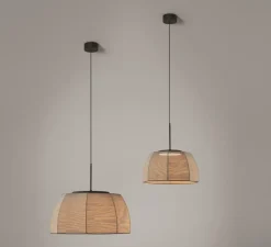 Suspension, Tanit S/61, beige, LED, 2700K, 2400lm, Ø61cm, H64cm - Bover