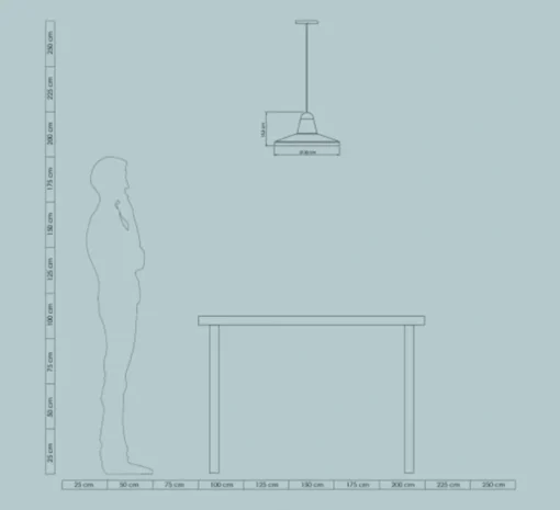 Suspension, Tao, vert picea, Ø30cm, H15,5cm - Easy Light by Carpyen