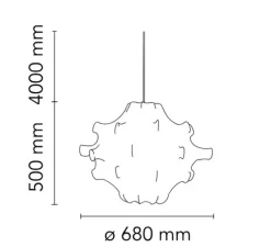 Suspension, Taraxacum 1, blanc, Ø68cm, H50cm - Flos