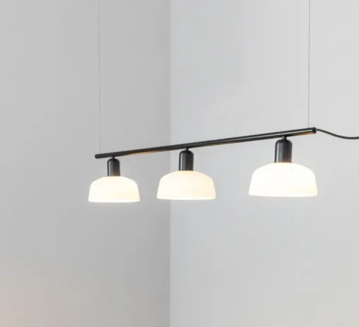 Suspension, Tatawin, linéaire S, blanc, L100cm, H210cm - Faro