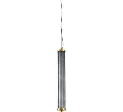 Suspension, Tiffany verticale, graphite, LED, dim, 2700K, 1530 lm, Ø6,25cm, H49,3cm - Elements lighting