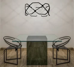 Suspension, Titia Minor, noir, LED, 2700k, 1925lm, dim, 1-10V, Ø70cm, H31,2cm - Nemo lighting