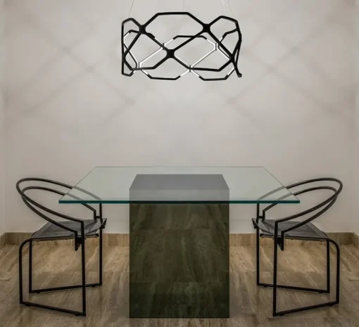 Suspension, Titia Minor, noir, LED, 2700k, 1925lm, dim, 1-10V, Ø70cm, H31,2cm - Nemo lighting