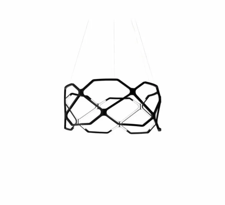 Suspension, Titia Minor, noir, LED, 2700k, 1925lm, dim, 1-10V, Ø70cm, H31,2cm - Nemo lighting