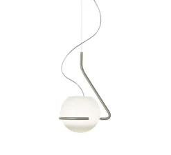 Suspension, Tonda Piccola, blanc, titane, L30cm, H25cm - Foscarini