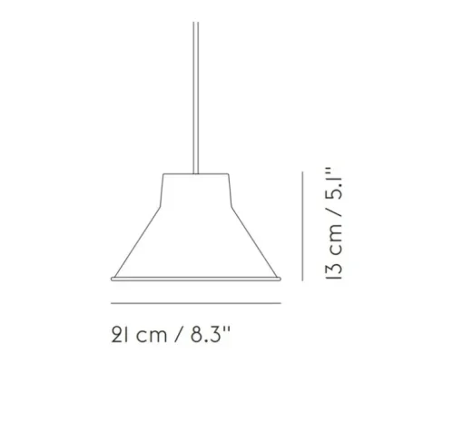 Suspension, Top, gris, Ø21cm, H13cm - Muuto