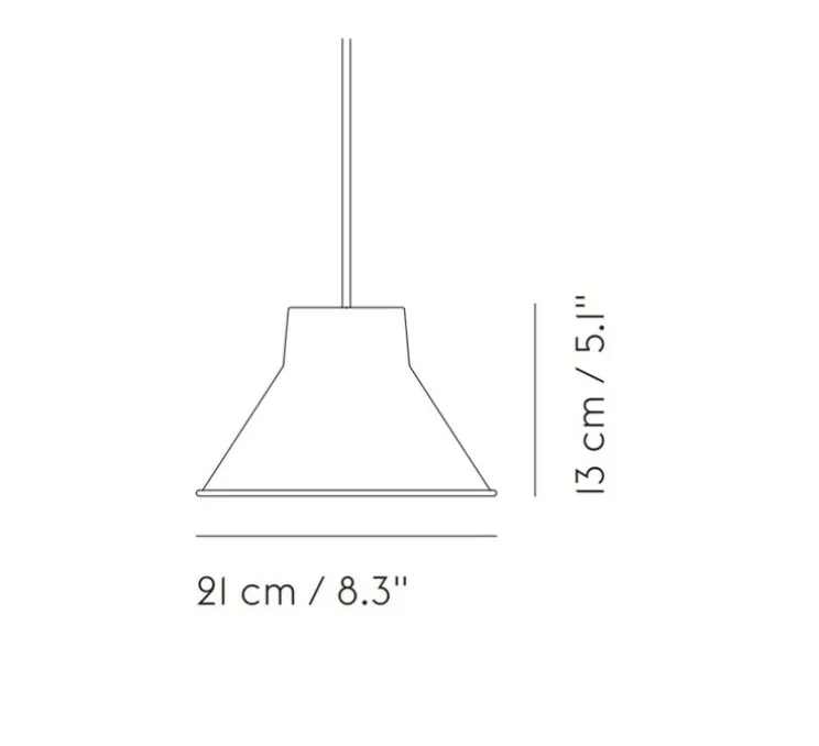 Suspension, Top, gris, Ø21cm, H13cm - Muuto