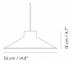 Suspension, Top, sable, Ø36cm, H12cm - Muuto