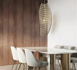 Suspension, Toru, naturel, Ø108,5cm, H44,5cm - David Trubridge